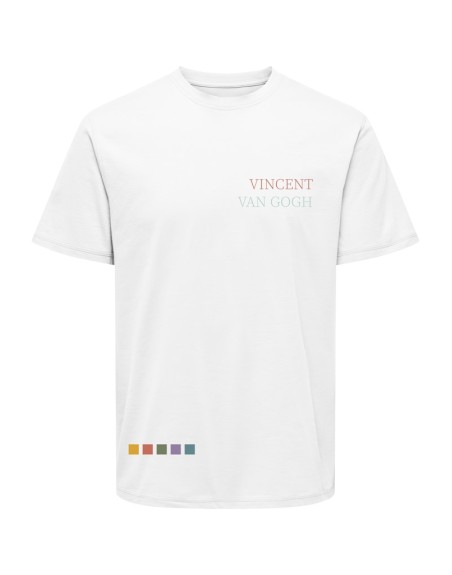 CAMISETA M/C VINCENT VAN GOGH 22034221 ONSVAN GOGH REG SS TEE