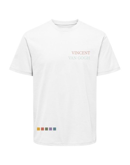 CAMISETA M/C VINCENT VAN GOGH 22034221 ONSVAN GOGH REG SS TEE