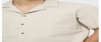 CAMISA M/C RAYAS FINAS 22030342 ONSEYE RESORT SEERS 0009 SHIRT NOOS