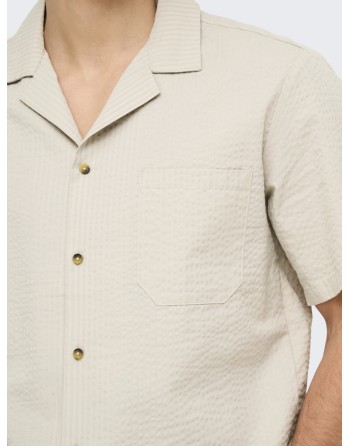 CAMISA M/C RAYAS FINAS 22030342 ONSEYE RESORT SEERS 0009 SHIRT NOOS