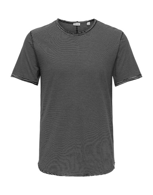 CAMISETA M/C CUELLO RULE RAYAS SIN BOLSILLO 22033681 ONSBENNE REG SS STRIPE TEE
