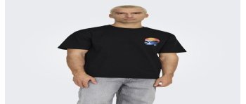 CAMISETA M/C MINI DIBUJO CÓCTEL 22033417 ONSPALM DAYS PRINT RLX SS TEE