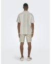 CAMISA M/C CORTE REGULAR LINO RAYA ANCHA 22026109 ONSCAIDEN LIFE STRIPE RES LINENBLENDNOOS