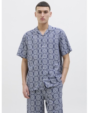 CAMISA M/C ESTAMPADO MOSAICO 12277186 JORSEERSUCKER AOP SHIRT SS