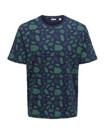 CAMISETA M/C ESTAMPADA 22023392 ONSLEVI REG DITSY AOP SS TEE CS