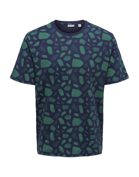 CAMISETA M/C ESTAMPADA 22023392 ONSLEVI REG DITSY AOP SS TEE CS