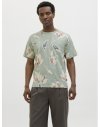CAMISETA M/C FLORES ABSTRACTAS 12279351 JPRBLAPALERMO AOP SS TEE