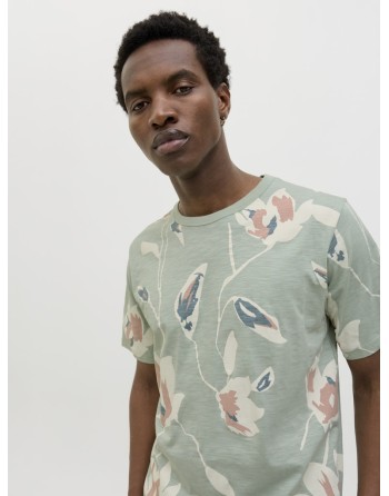 CAMISETA M/C FLORES ABSTRACTAS 12279351 JPRBLAPALERMO AOP SS TEE