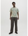 CAMISETA M/C FLORES ABSTRACTAS 12279351 JPRBLAPALERMO AOP SS TEE