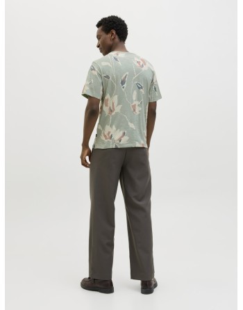 CAMISETA M/C FLORES ABSTRACTAS 12279351 JPRBLAPALERMO AOP SS TEE