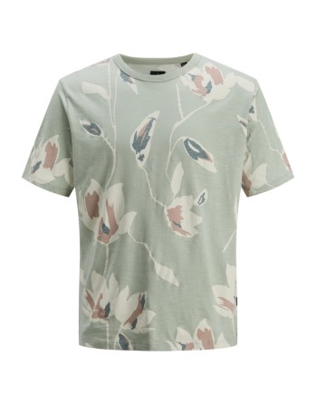 CAMISETA M/C FLORES ABSTRACTAS 12279351 JPRBLAPALERMO AOP SS TEE