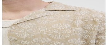 CAMISA M/C FLORES BORDADAS 12277947 