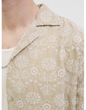 CAMISA M/C FLORES BORDADAS 12277947 