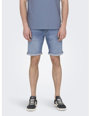 BERMUDAS TEJANAS PLY SHORTS 22028772 ONSPLY MBD 8772 TAI DNM SHORTS NOOS