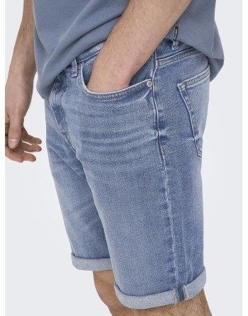BERMUDAS TEJANAS PLY SHORTS 22028772 ONSPLY MBD 8772 TAI DNM SHORTS NOOS