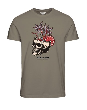 CAMISETA M/C CÓCTEL CALAVERA 12258062 JORSEQUOIA TEE SS CREW NECK 2 FST