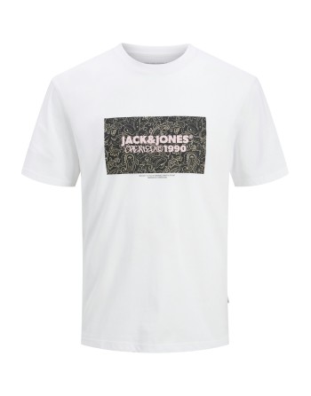 CAMISETA M/C JACK AND JONES CREATED 1990 12262571 JORBUSHWICK BOX TEE SS CREW NECK LN