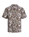 CAMISA M/C FLORES 12255871 JPRBLASUMMER LEAF PRINT SHIRT S/S