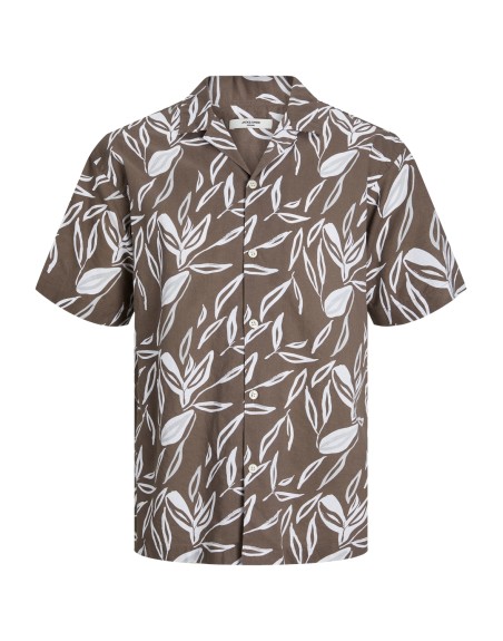 CAMISA M/C FLORES 12255871 JPRBLASUMMER LEAF PRINT SHIRT S/S
