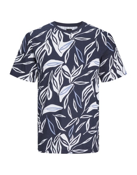 CAMISETA M/C FLOREADA 12255553 JPRBLASUMMER LEAF PRINT SS TEE