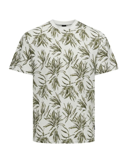 CAMISETA M/C HOJAS PLANTA 22028175 ONSNEWIASON LIFE REG AOP SS TEE