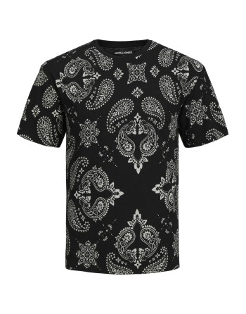 CAMISETA M/C ESTAMPADO BANDANA 12256787 JJPAISLEY AOP TEE SS CREW NECK