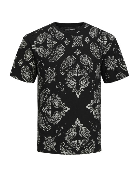 CAMISETA M/C ESTAMPADO BANDANA 12256787 JJPAISLEY AOP TEE SS CREW NECK