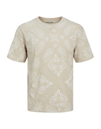CAMISETA M/C ESTAMPADO BANDANA 12256787 JJPAISLEY AOP TEE SS CREW NECK