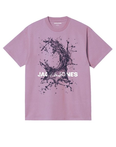CAMISETA M/C JACK AND JONES MANCHAS AGUA 12259914 JCOSPLASH OCEAN  TEE SS CREW NECK FST