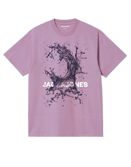 CAMISETA M/C JACK AND JONES MANCHAS AGUA 12259914 JCOSPLASH OCEAN  TEE SS CREW NECK FST