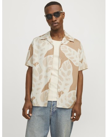 CAMISA M/C FLORES 12255232 JORSEQUOIA TENCEL AOP RESORT SHIRT SS