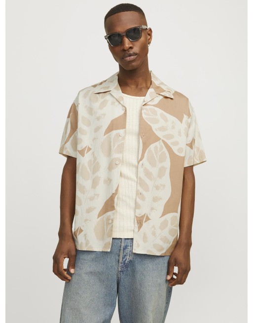 CAMISA M/C FLORES 12255232 JORSEQUOIA TENCEL AOP RESORT SHIRT SS