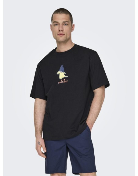 CAMISETA M/C LOONEY TUNES DAFFY DUCK 22028698 ONSLOONEY RLX SS TEE