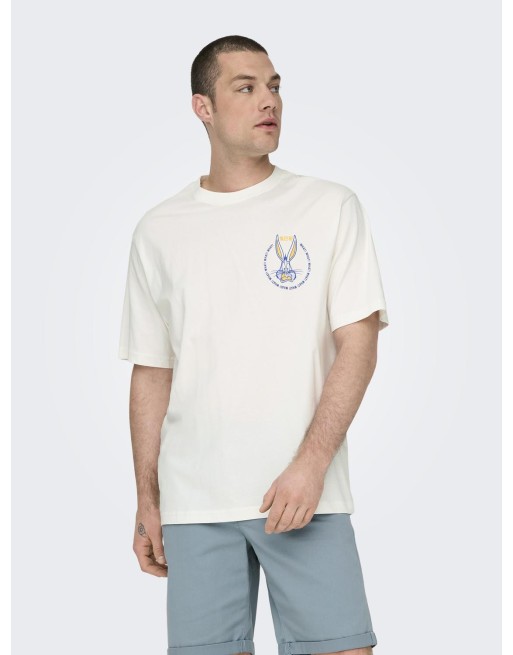 CAMISETA M/C LOONEY TUNES DAFFY DUCK 22028698 ONSLOONEY RLX SS TEE