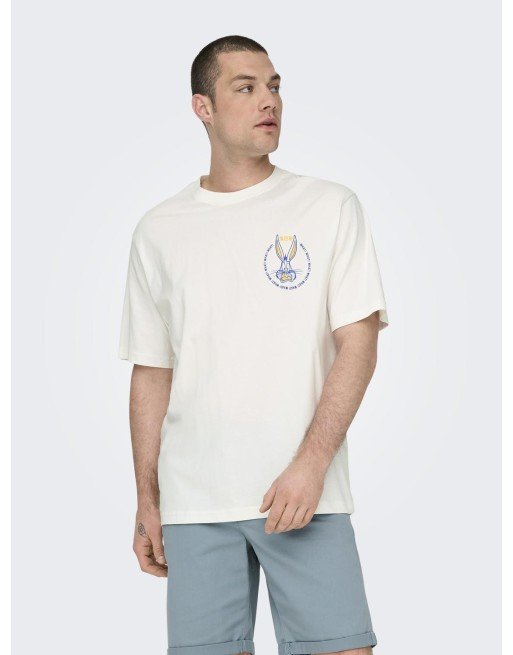CAMISETA M/C LOONEY TUNES DAFFY DUCK 22028698 ONSLOONEY RLX SS TEE