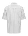 CAMISA M/C RAYA FINA 22028391 ONSDAN RLX BOUCLE STRIPE SS SHIRT