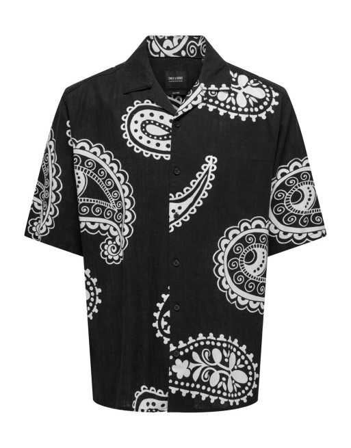 CAMISA M/C RELAXED ESTAMPADO BANDANA 22029106 ONSAUSTIN RLX SS PAISLEY AOP RESRT SHIRT