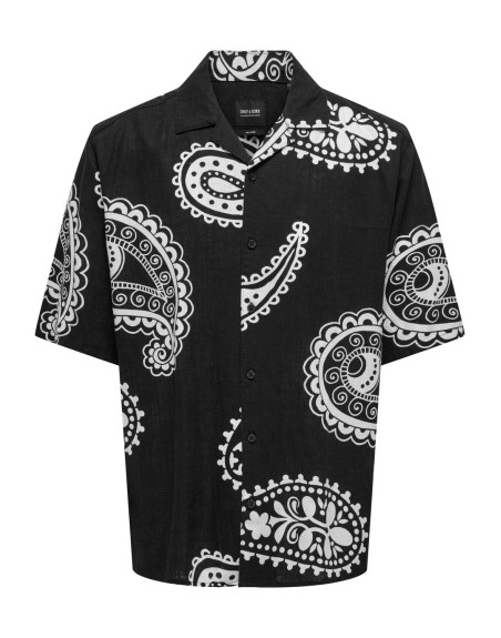 CAMISA M/C RELAXED ESTAMPADO BANDANA 22029106 ONSAUSTIN RLX SS PAISLEY AOP RESRT SHIRT
