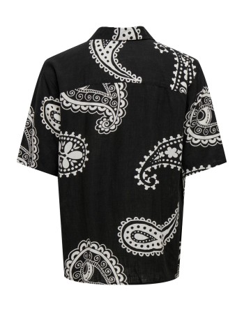CAMISA M/C RELAXED ESTAMPADO BANDANA 22029106 ONSAUSTIN RLX SS PAISLEY AOP RESRT SHIRT