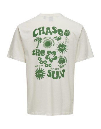 CAMISETA M/C CHASE THE SUN 22029465 ONSMACE LIFE RLX FUNNY SS TEE