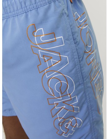 BAÑADOR BÁSICO JACK AND JONES LOGO GRANDE 12253118 JPSTFIJI JJSWIM DOUBLE LOGO SN LY