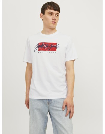 CAMISETA M/C BÁSICA JACK AND JONES WORLDWIDE 12256774 JJTILEY TEE SS CREW NECK LN