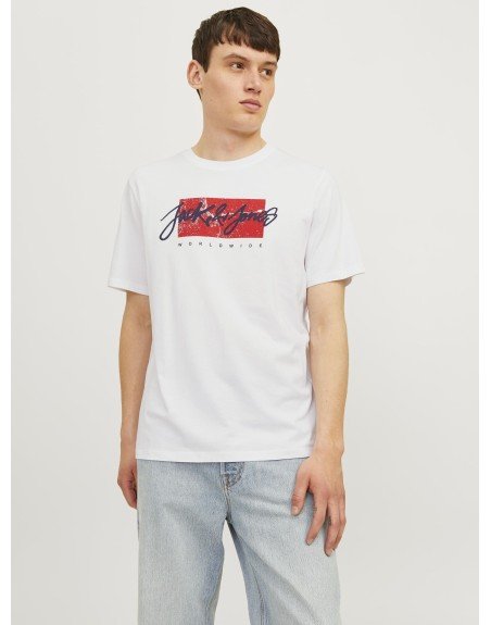 CAMISETA M/C BÁSICA JACK AND JONES WORLDWIDE 12256774 JJTILEY TEE SS CREW NECK LN