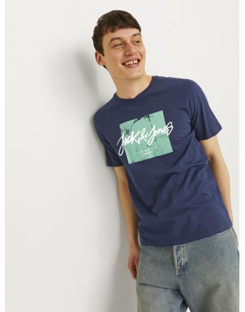 CAMISETA M/C BÁSICA JACK AND JONES WORLDWIDE 12256774 JJTILEY TEE SS CREW NECK LN