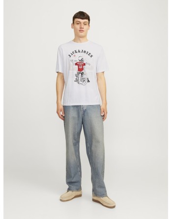 CAMISETA M/C JACK AND JONES CALAVERA FREEDOM OF SO 12256782 JJSKULL ROCK TEE SS CREW NECK