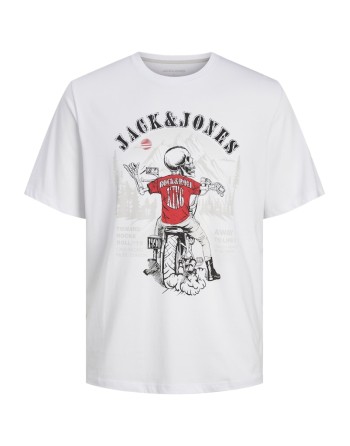 CAMISETA M/C JACK AND JONES CALAVERA FREEDOM OF SO 12256782 JJSKULL ROCK TEE SS CREW NECK