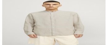 CAMISA M/L LINO CUELLO MAO 12248581 JJELINEN BLEND BAND SHIRT LS SN