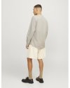 CAMISA M/L LINO CUELLO MAO 12248581 JJELINEN BLEND BAND SHIRT LS SN