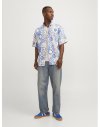 CAMISA M/C WIDE FIT ESTAMPADA 12255221 JORNOTO LINEN AOP SHIRT SS LN