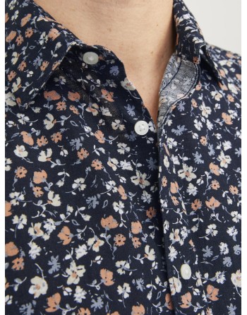 CAMISA M/C FLORECITAS SLIM FIT 12251656 JPRBLASUMMER PRINT SHIRT S/S SS24 SN